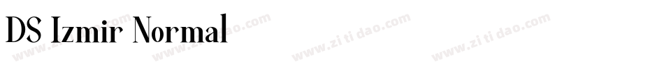 DS Izmir Normal字体转换